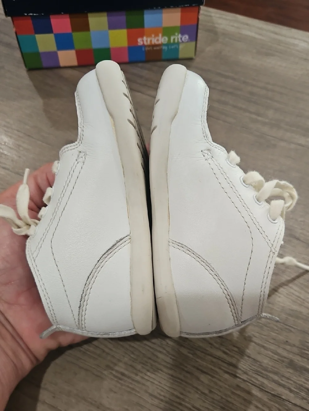 stride rite cruiser white leather baby size 4.5